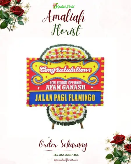 Sewa Papan Bunga Renah Kayu Embun